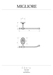 Фото Держатель туалетной бумаги Migliore Edera (16911) хром