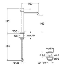 Cristina Quadri QM22751 Смеситель для раковины