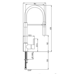 Фото Смеситель для кухни Paini Cox 78CR557YOSPEKM хром