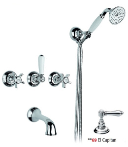 Фото Смеситель Nicolazzi Dames Anglaises 1403CR69 для ванны и душа