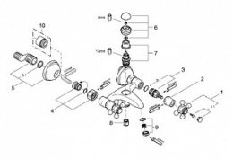 Фото GROHE Sinfonia 25030000 смеситель для ванны (хром)