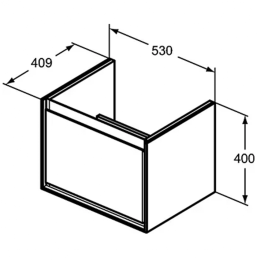 Тумба для раковины 60 см Ideal Standard CONNECT AIR E0846VY