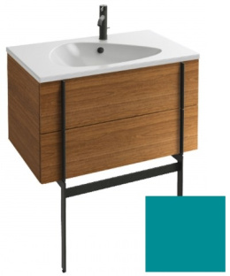 Тумба под раковину Jacob Delafon Nouvelle Vague 80 см, EB3030-G78, цвет - бирюзовый глянцевый