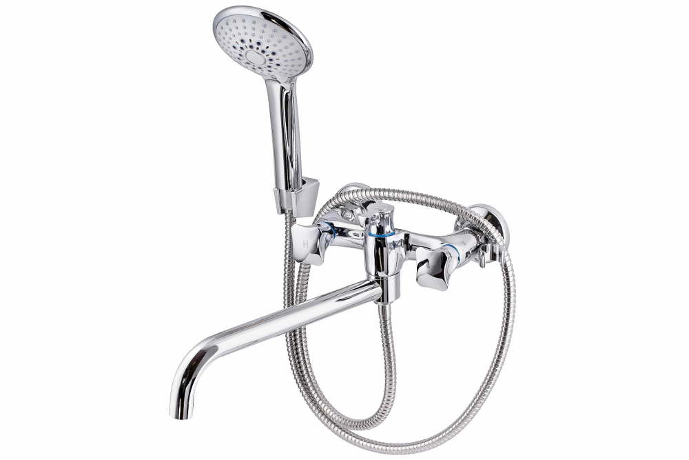 Фото Смеситель для ванны с душем ПСМ-Профсан ПСМ-192-38 КВАДРО тип См-ВУОРНШлА