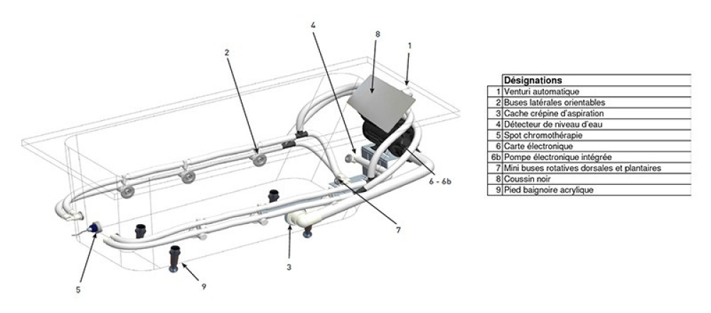 Акриловая ванна 180x80 Jacob Delafon (E60269RU-00), прямоугольная