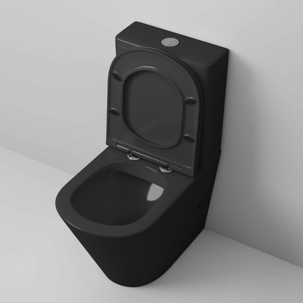 Унитаз напольный Grossman (GR-4450BMS) черный матовый