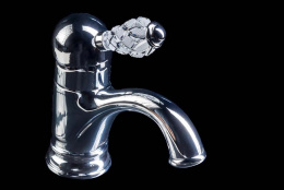 Фото Смеситель для умывальника Boheme Crystal (261-CRST) хром