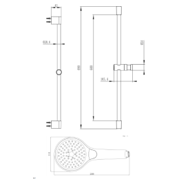 Душевой гарнитур Villeroy&Boch Embrace Plus (TVS1086000361) хром