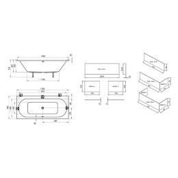 Боковая панель Ravak  (X000001065), белый