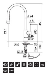 NOBILI Web WB00117/1CR Смеситель для кухни (хром)