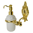 Migliore Elisabetta 17062 Дозатор жидкого мыла настенный, керамика золото