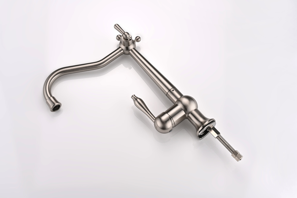 Смеситель для кухни Paulmark Retro (Re213226-NI) никель