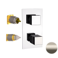 Смеситель термостатический для душа Remer Q-Elegance QT92KBXV, сталь