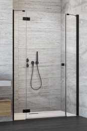 Элемент душевой двери Radaway Essenza New DWJS 140 L профиль Черный стекло прозрачное 385033-54-01L