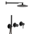 Душевая система Remer X Style X96S02OCFP, черный брашированный хром