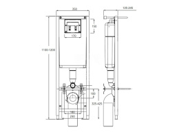 Инсталляция Ideal Standard с унитазом Ideal Standard Connect E803501, сиденье микролифт, комплект