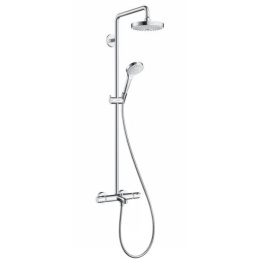 Душевая система с термостатом 27352400 Hansgrohe Croma Select E Showerpipe 180 (белый, хром)