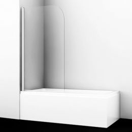 Фото Стеклянная шторка WasserKraft Leine 35P01-80 для душа, распашная, одностворчатая