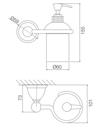 FIMA Carlo Frattini Style F6043/3CR Дозатор жидкого мыла