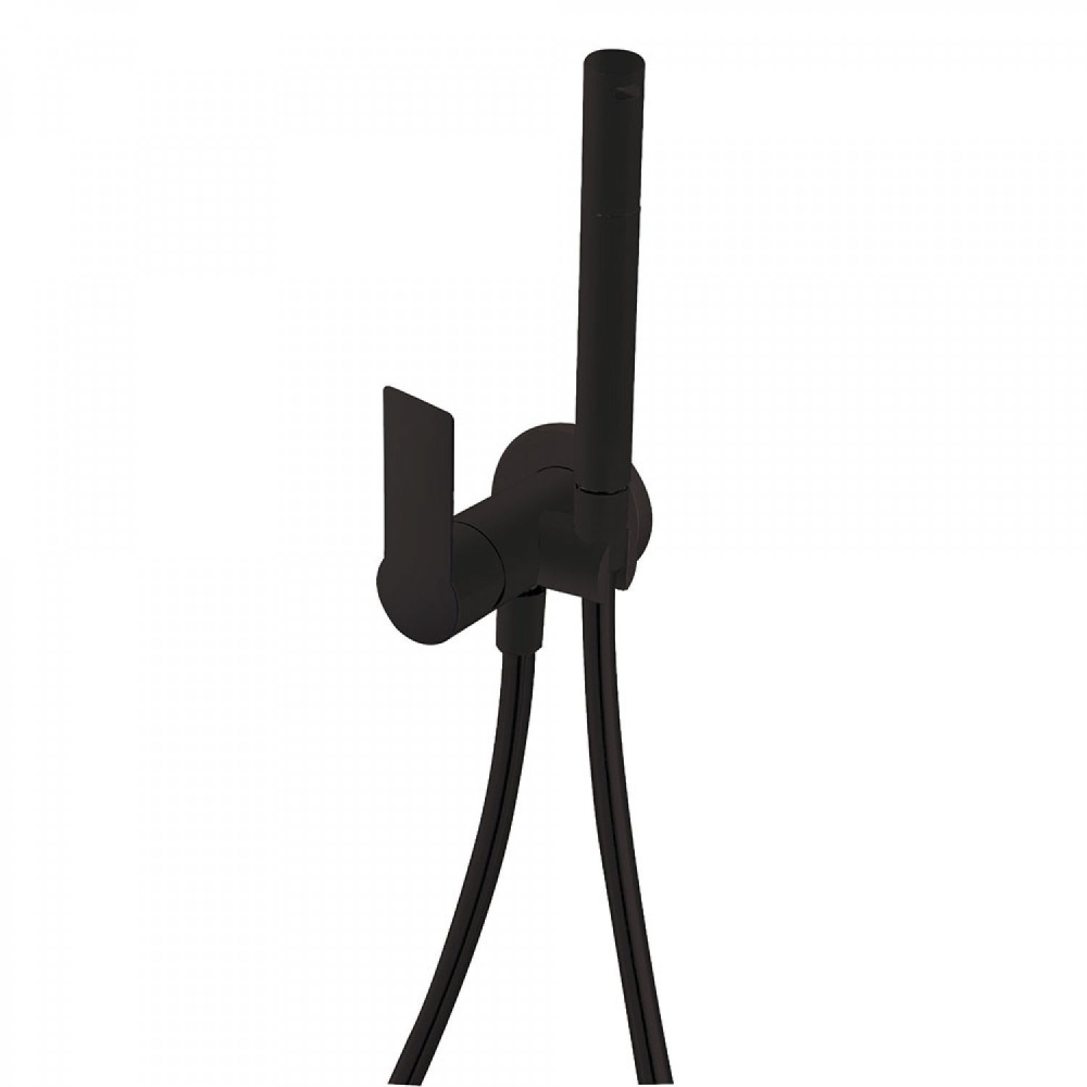 TRES Loft 20522301NM Гигиенический душ черный встраиваемый комплект со смесителем