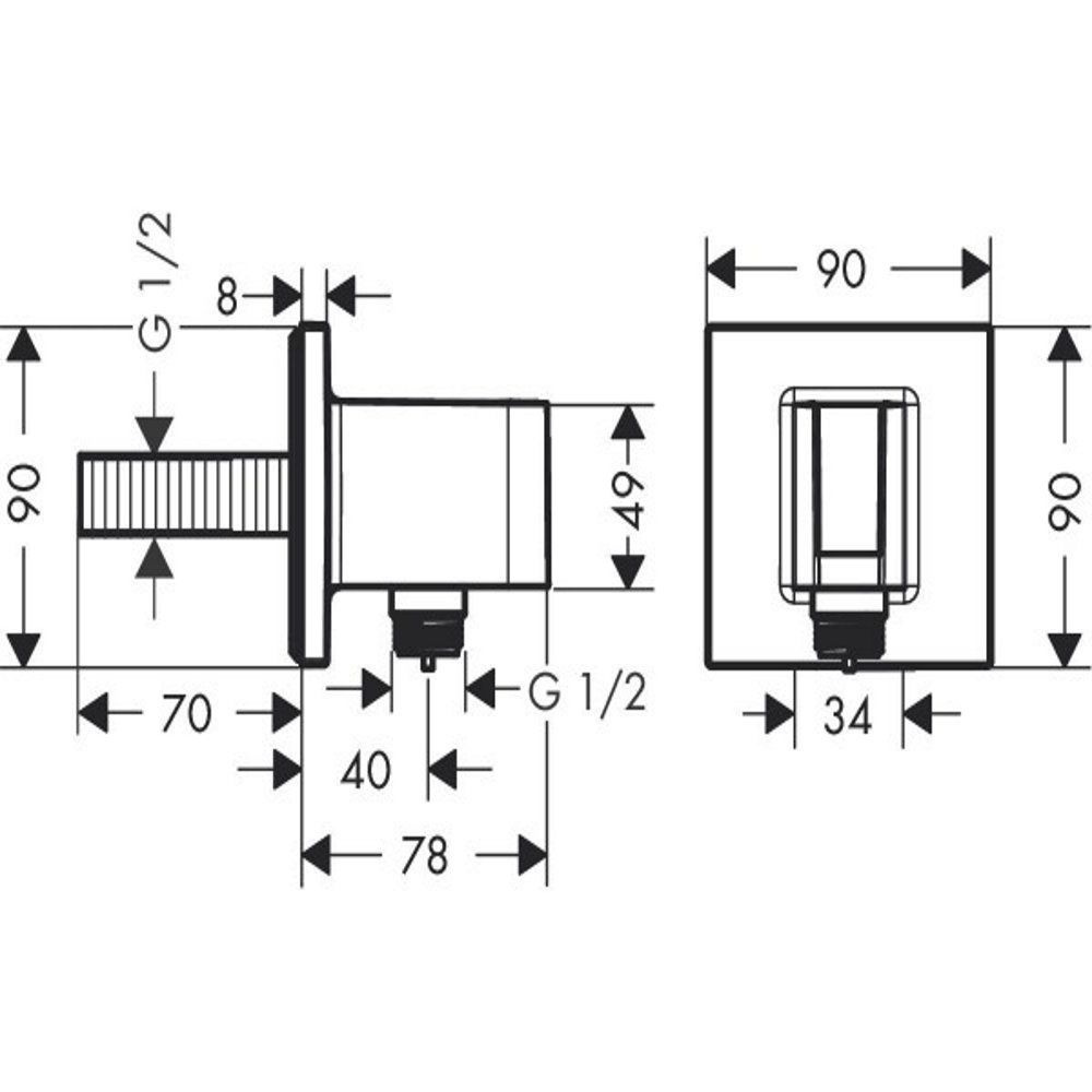 Фото Гигиенический душ Hansgrohe Ecostat (1571232129)