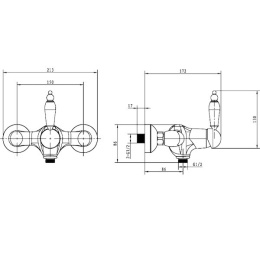 Фото Смеситель для душа Boheme Tradizionale Chromo (264) хром