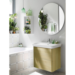 Тумба с раковиной Burgbad Iveo SFEN080F2747G0161C0001*1 80 кашемировый дуб