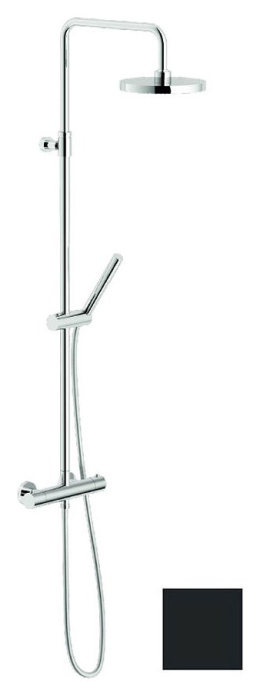 Фото Nobili Live LV00030/50BM Душевая система с термостатом для душа матовый черный