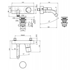 Смеситель для раковины F3861CR FIMA Carlo Frattini Fluid