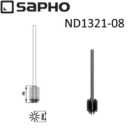 Sapho Olymp ND1321-08 Ершик OLYMP запасной, для унитаза, хром