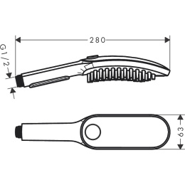 Ручной душ Hansgrohe DogShower (26640560) бирюзовый