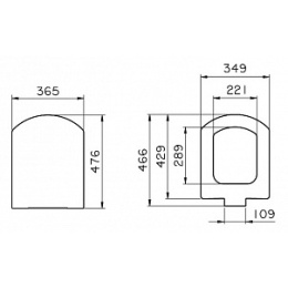 Крышка с сиденьем для унитаза Vitra Seat (124-003-009) белый