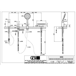 Смеситель для ванны Gessi Trasparenze (34245#031)