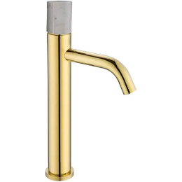 Фото Смеситель для умывальника Boheme Stick (122-G-MR-WHITE)