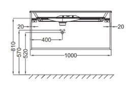 Тумба под раковину Jacob Delafon Nouvelle Vague 100 см, EB3032-S54, цвет - оливковый сатин