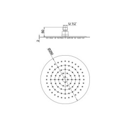 Фото Верхний душ Paini 50CR759UP25E хром