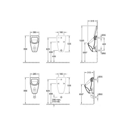 Villeroy&Boch 751300R1 Писсуар подвесной