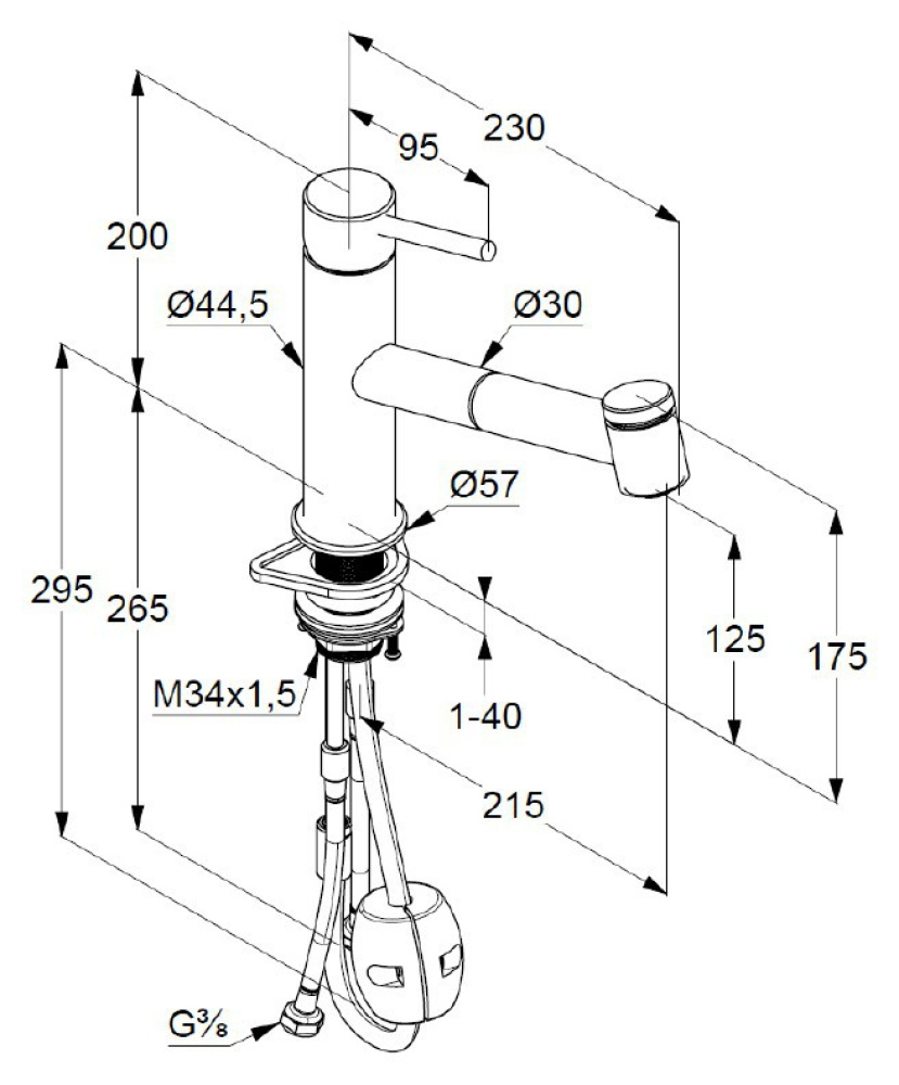 Смеситель для кухни Kludi Steel (44851F860)