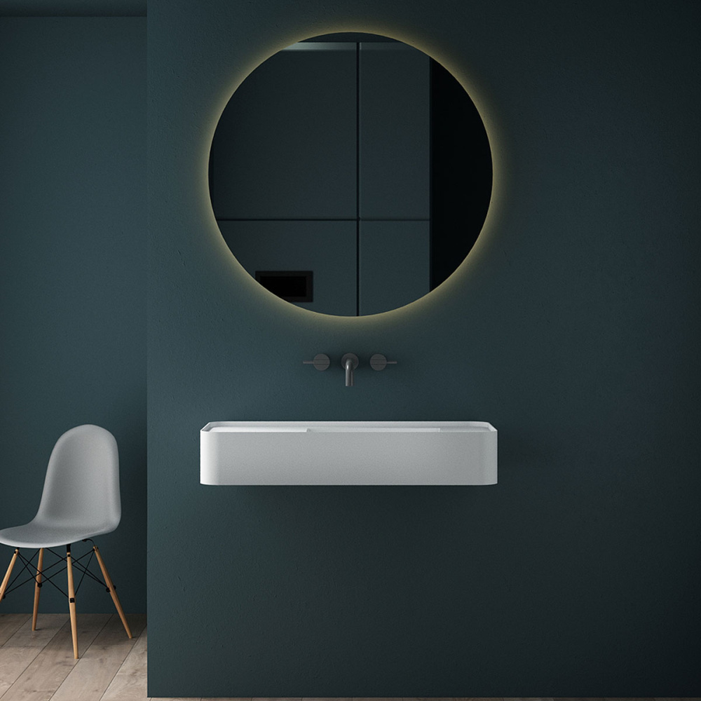 Фото Раковина подвесная 120 см Vincea (VWB-6S412MW) белый матовый