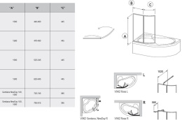 Шторка для ванны Ravak (76L7010041)