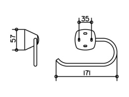 Держатель туалетной бумаги Keuco City.2 (02762010000) хром