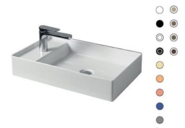 Раковина накладная 60 см ArtCeram Scalino (SCL003 15 00) серый