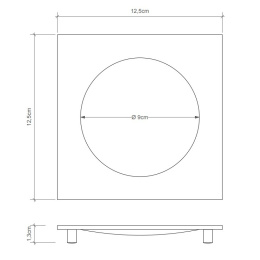 Мыльница Decor Walther Cube (0837217), бронза