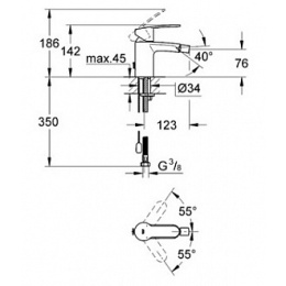 Grohe Eurostyle Cosmopolitan 33566002 Смеситель для биде, стандартный