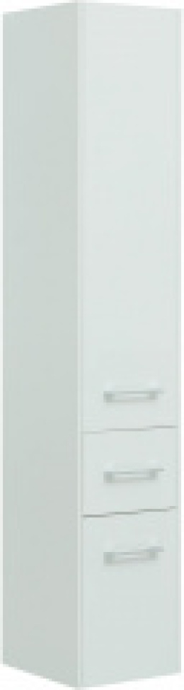 Шкаф-пенал Aquanet Августа белый (ручки хром)