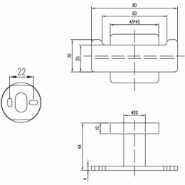 Villeroy&Boch Elements-Striking TVA15201200061 Крючок для халата / полотенца