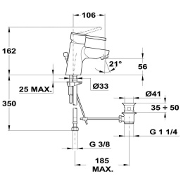 Фото Teka Ares ECO 23342Е210 Смеситель для раковины