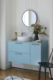 Зеркало Jacob Delafon Odeon Rive Gauche EB1288-S50, 50 см, с подсветкой, лакированная рама аквамарин