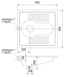 Чаша Генуя Nofer 13021.B Глянцевая нержавеющая сталь