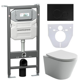 Унитаз подвесной Ceramica Nova Balearica CN6000_1001M_1000 с системой инсталляции